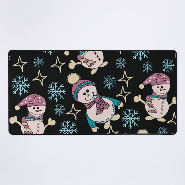 Item preview, Cute Snowmen Snowflakes Pattern designed and sold by HappyLifeCreate.