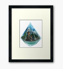 Paladin Terrarium - Blue Framed Print