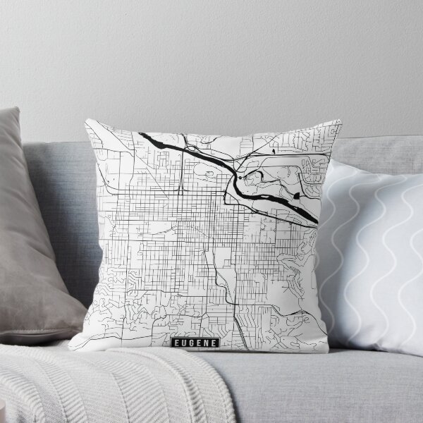Item preview, Eugene, Oregon Street Map designed and sold by InkistPrints.