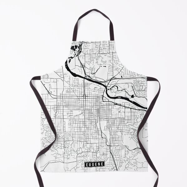 Item preview, Eugene, Oregon Street Map designed and sold by InkistPrints.