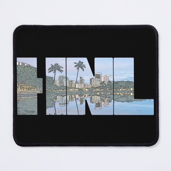 Item preview, Honolulu, Hawaii HNL Cityscape designed and sold by CrabbyLobster.