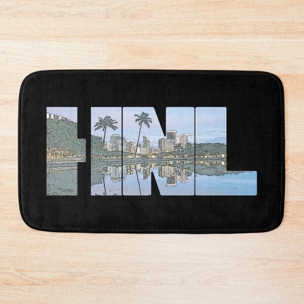 Item preview, Honolulu, Hawaii HNL Cityscape designed and sold by CrabbyLobster.
