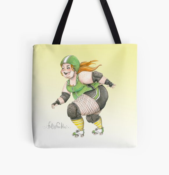 Curvy Derby girl All Over Print Tote Bag