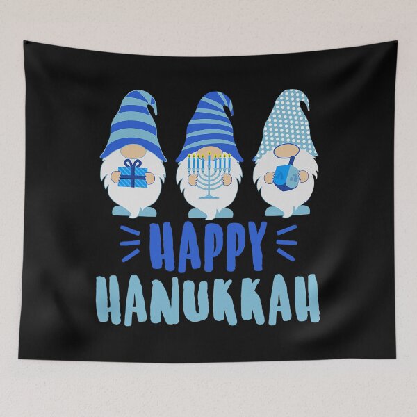 Aperçu de l'œuvre Tu Happy Hanukkah 2022 Gnome Menorah Dreidel Costume créée et vendue par equabdashblanx.