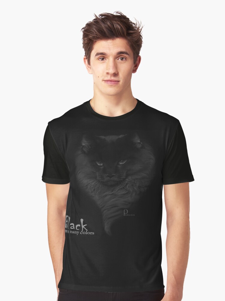 Thumbnail 1 of 5, Graphic T-Shirt, Black PussyCat / Black designed and sold by Paul Baidoa.