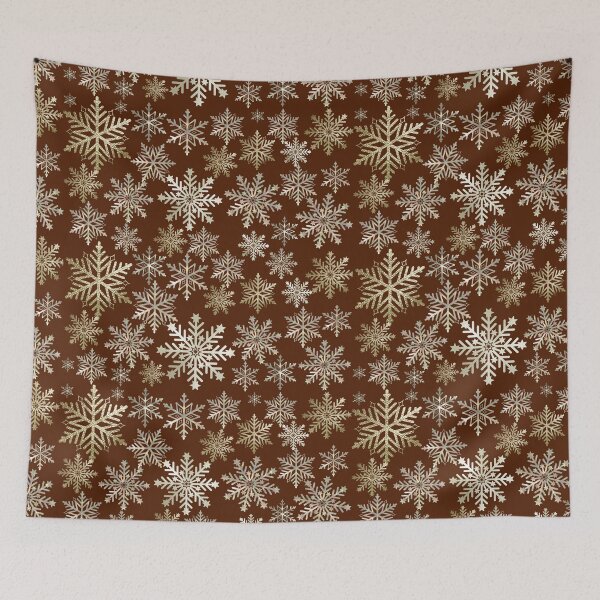 Item preview, Beige Snowflakes Christmas Pattern designed and sold by Yourfavshop600.