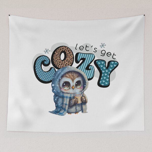 Item preview, Cozy Winter Owl  designed and sold by HappyLifeCreate.