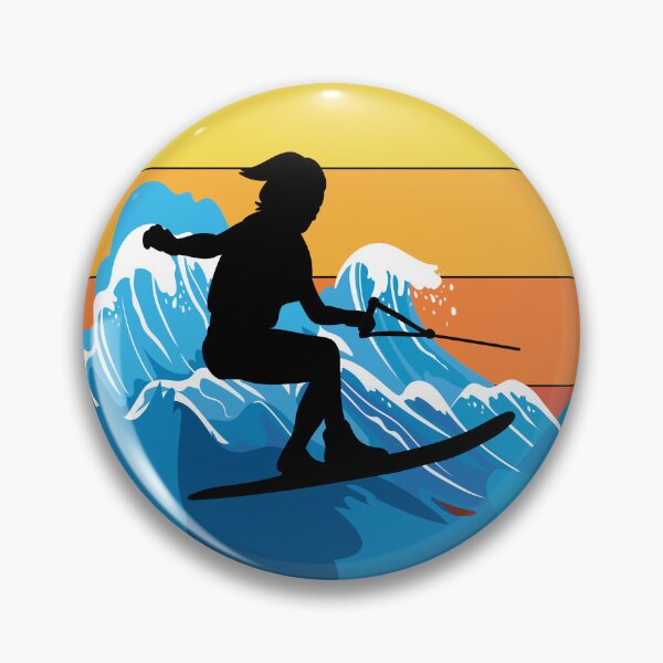 Item preview, Vintage Retro Water Skiing Ski  designed and sold by TastefulTees.