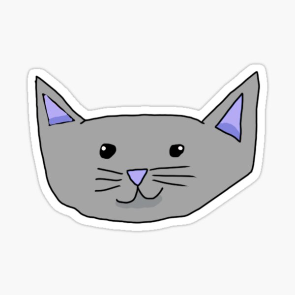 “Dark Grey Cat” Sticker for Sale by Usagicollection | Redbubble