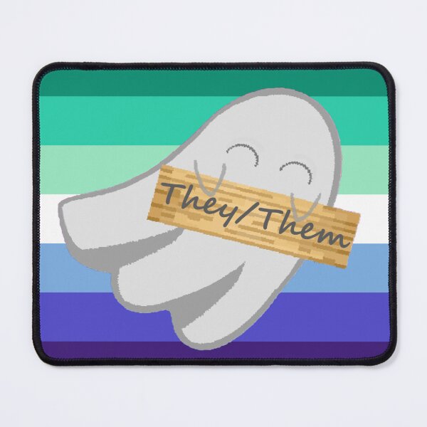 Item preview, They/Them Gay Pronoun Ghost designed and sold by Forest-Bird.