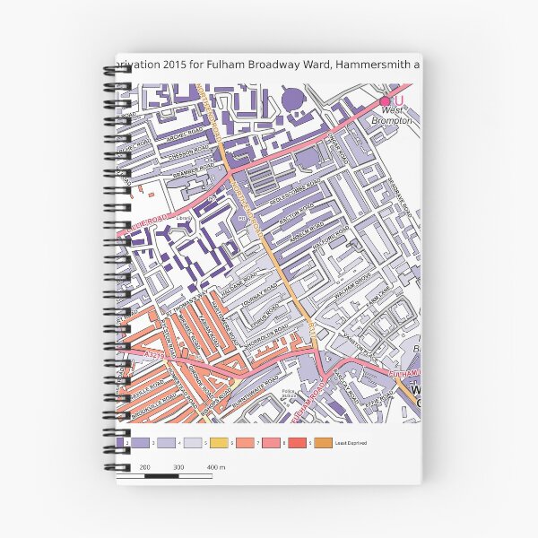 Item preview, Multiple Deprivation Fulham Broadway ward, Hammersmith & Fulham designed and sold by ianturton.