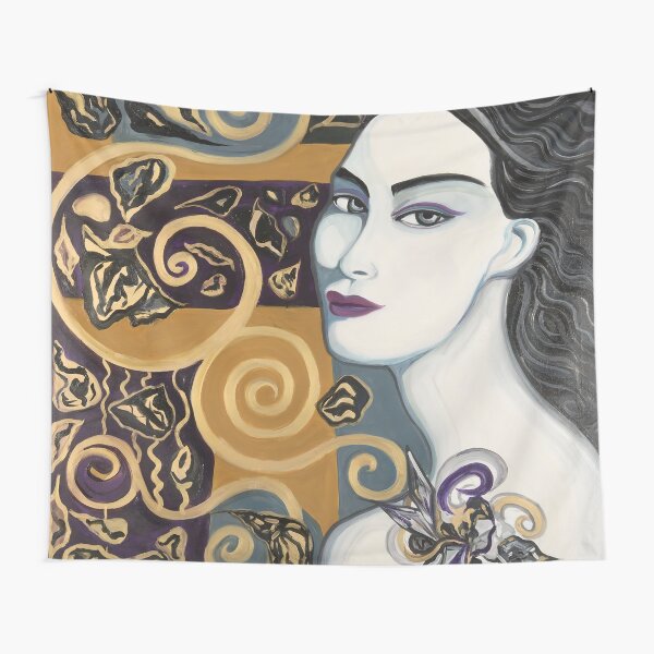 woman with jewelry Tapestry