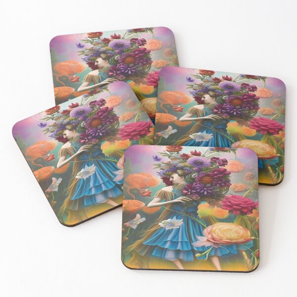 Item preview, Abstraction illustrative Colorful hippie style Splash Flowers Imagination of dream  桜 world art designed and sold by ValleyDream.