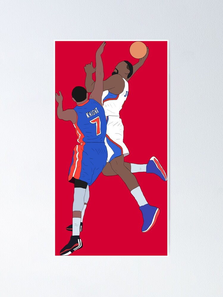 "DeAndre Jordan Dunk On Brandon Knight" Poster for Sale by RatTrapTees