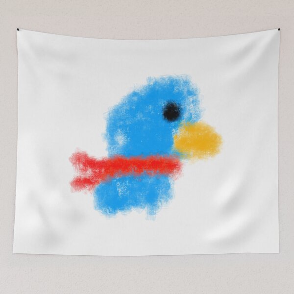 Item preview, Spray Painted Blue Bird designed and sold by Usagicollection.