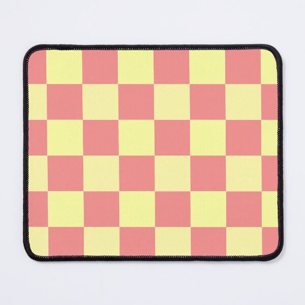 Item preview, checkered pattern light yellow and pink designed and sold by Apkdesigner.