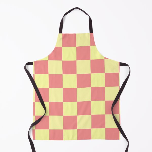 Item preview, checkered pattern light yellow and pink designed and sold by Apkdesigner.
