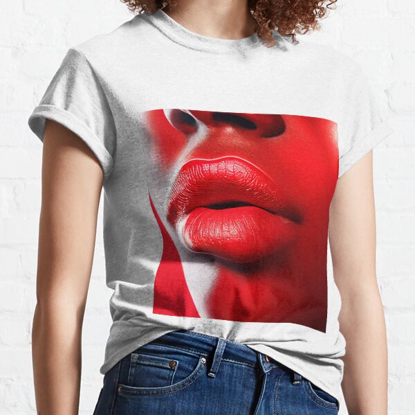Red on red lips Classic T-Shirt