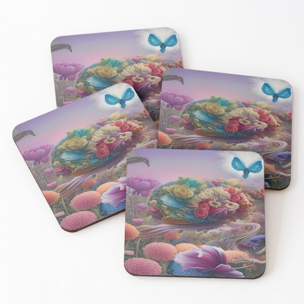 Item preview, Abstraction illustrative rosery Colorful hippie style Splash Flowers Imagination of dream  桜 world art bloomcore designed and sold by ValleyDream.