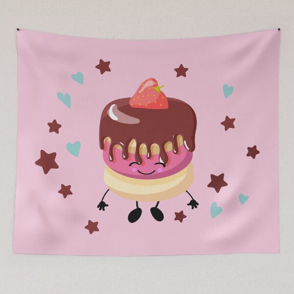 Item preview, Kuki Cake Cute Kawaii Sweets Design designed and sold by RepublicOfFire.