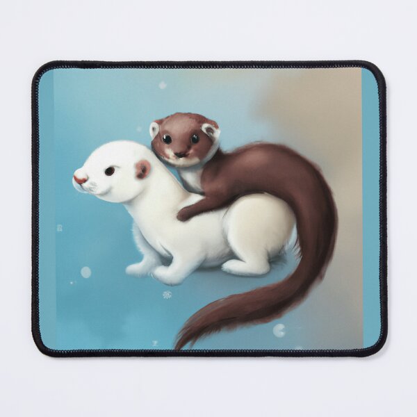 Item preview, Sea Otter and White Ferret Best Friends designed and sold by Lilieae.
