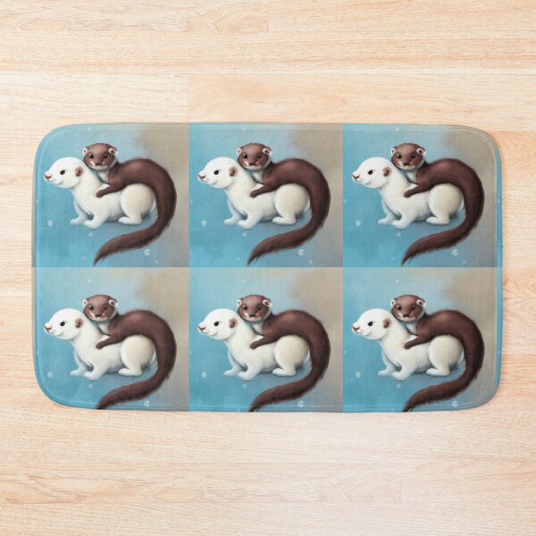 Item preview, Sea Otter and White Ferret Best Friends designed and sold by Lilieae.