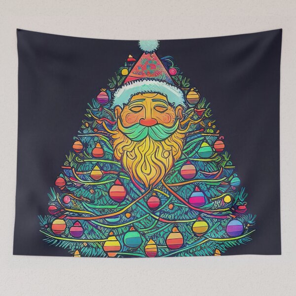 Item preview, Santa as christmas tree designed and sold by XmasPatterns.