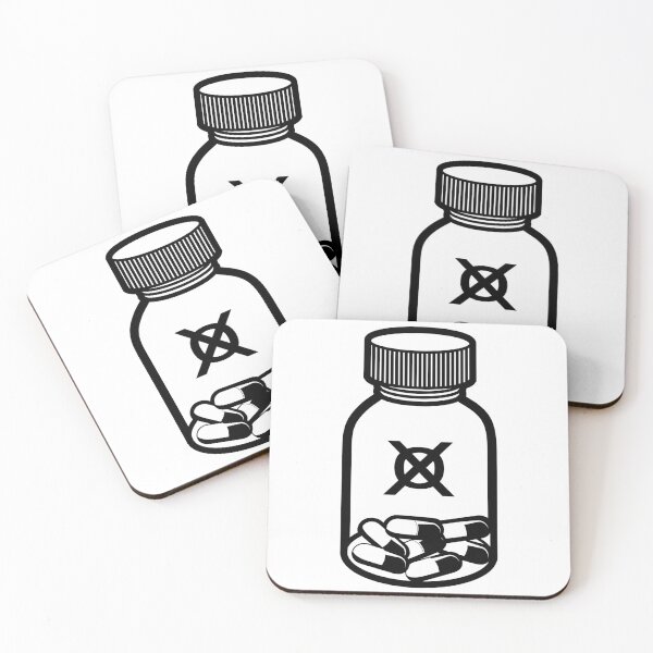 Item preview, Marble Hornets Pill Bottle (No Color Fill, Black Lines) designed and sold by havensea.