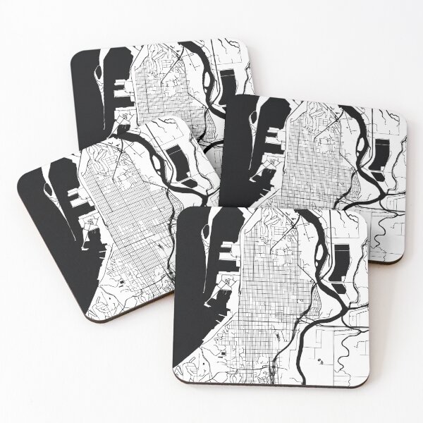 Item preview, Everett, Washington Street Map designed and sold by InkistPrints.
