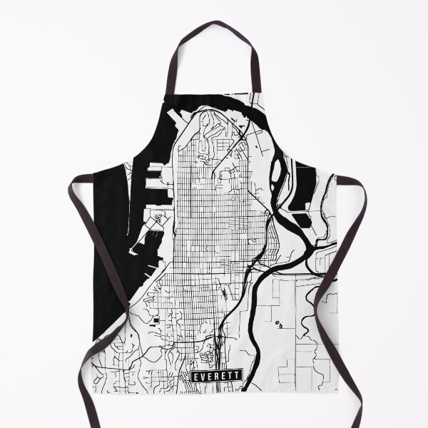 Item preview, Everett, Washington Street Map designed and sold by InkistPrints.