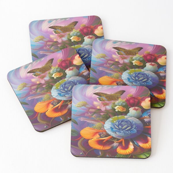 Item preview, Abstraction illustrative rosery Colorful hippie style Splash Flowers Imagination of dream  桜 world art bloomcore designed and sold by ValleyDream.
