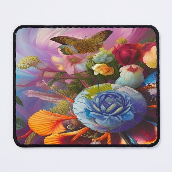 Item preview, Abstraction illustrative rosery Colorful hippie style Splash Flowers Imagination of dream  桜 world art bloomcore designed and sold by ValleyDream.
