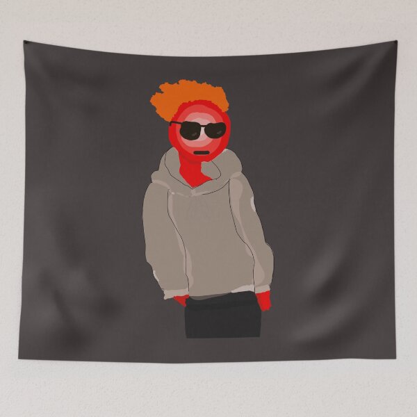 Item preview, Chill Red Guy in a hoodie designed and sold by Usagicollection.
