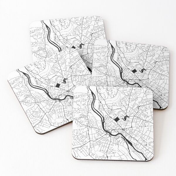 Item preview, Exeter, England Street Map designed and sold by InkistPrints.