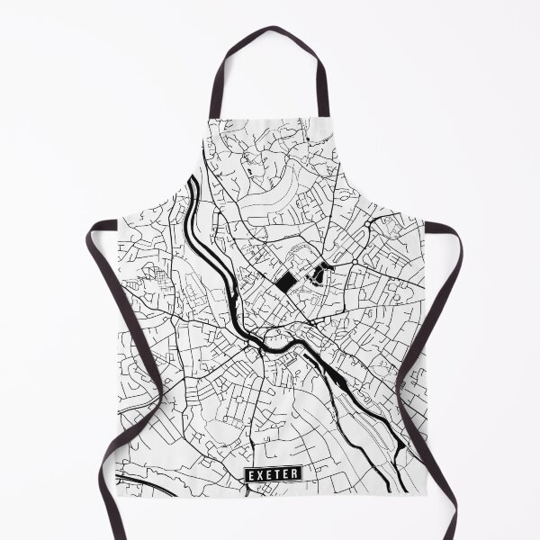 Item preview, Exeter, England Street Map designed and sold by InkistPrints.