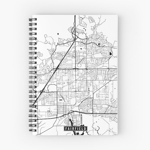 Item preview, Fairfield, California Street Map designed and sold by InkistPrints.