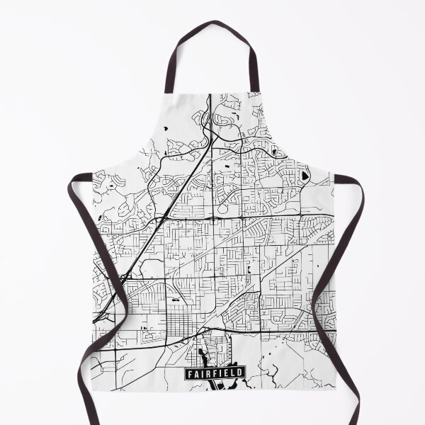 Item preview, Fairfield, California Street Map designed and sold by InkistPrints.