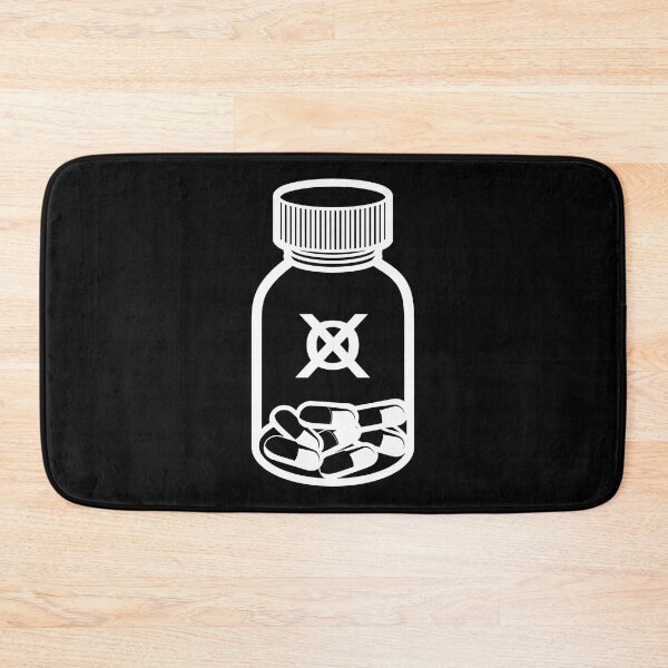 Item preview, Marble Hornets Pill Bottle (No Color Fill, White Lines) designed and sold by havensea.