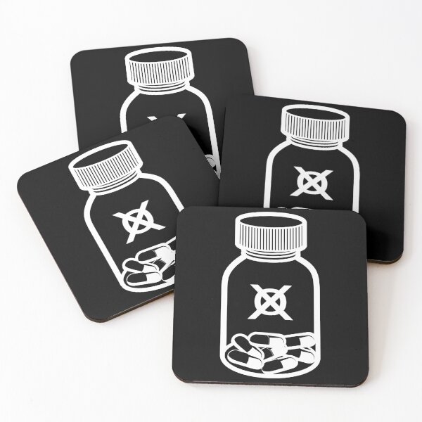 Item preview, Marble Hornets Pill Bottle (No Color Fill, White Lines) designed and sold by havensea.