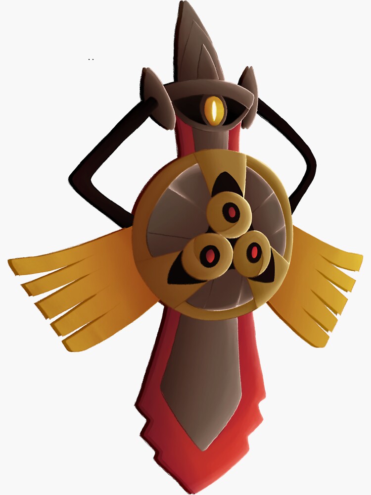 "Aegislash // X // Y // sword and shield" Sticker for Sale by