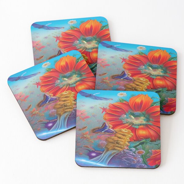 Item preview, Abstraction illustrative rosery Colorful hippie style Splash Flowers Imagination of dream  桜 world art bloomcore designed and sold by ValleyDream.