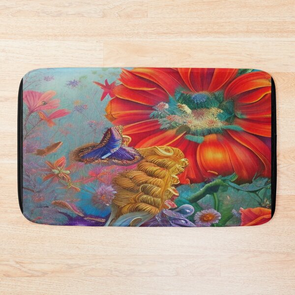 Item preview, Abstraction illustrative rosery Colorful hippie style Splash Flowers Imagination of dream  桜 world art bloomcore designed and sold by ValleyDream.