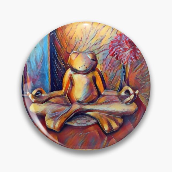 Item preview, Mediating Zen Frog Yoga Lotus Position Namaste designed and sold by WildcraftTrade.