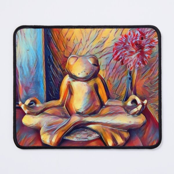 Item preview, Mediating Zen Frog Yoga Lotus Position Namaste designed and sold by WildcraftTrade.