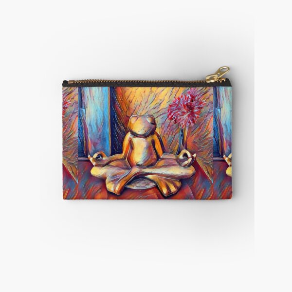 Item preview, Mediating Zen Frog Yoga Lotus Position Namaste designed and sold by WildcraftTrade.