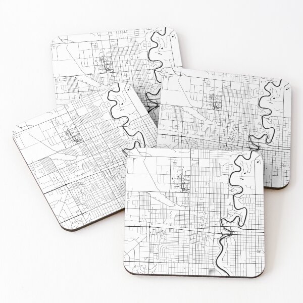 Item preview, Fargo North, Dakota Street Map designed and sold by InkistPrints.