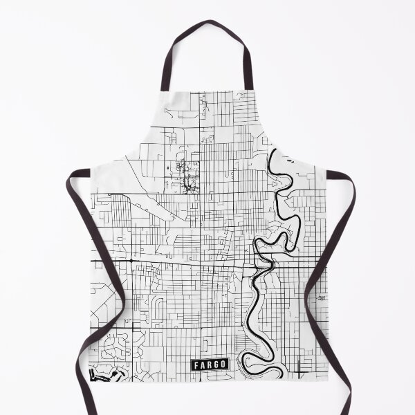 Item preview, Fargo North, Dakota Street Map designed and sold by InkistPrints.