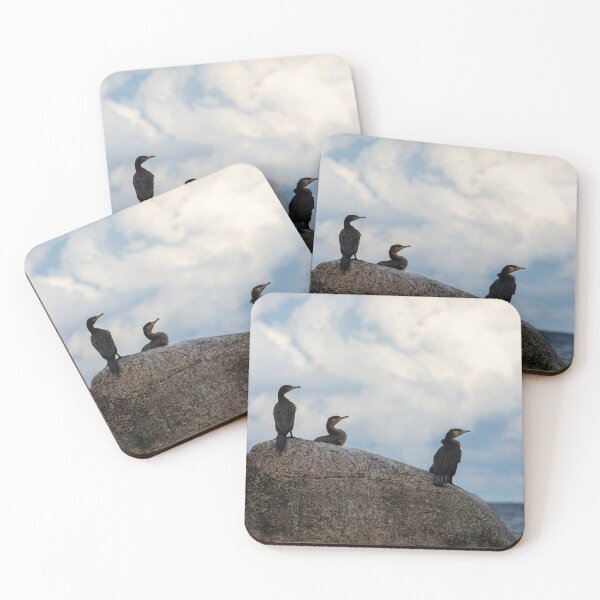 Item preview, Cormorants on a rock by the sea designed and sold by Claudia-Evans.