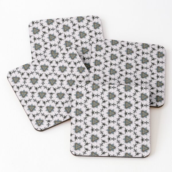 Item preview, Flowers in Winter, Hexagonal Floral Fractal Pattern designed and sold by jean-nicolas.