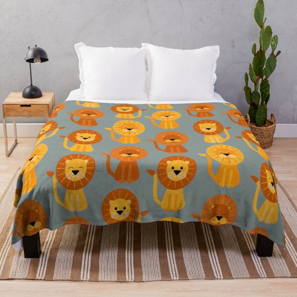 Item preview, Leones - fondo gris designed and sold by Shiny Happy World.